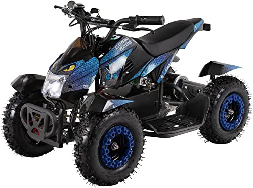 Original Actionbikes Motors Mini Kinder Elektro Quad ATV Cobra I 𝟴𝟬𝟬 Watt 36 V - Pocket Quad - Safety Touch System Fußschalter - 3 Geschwindigkeitsstufen